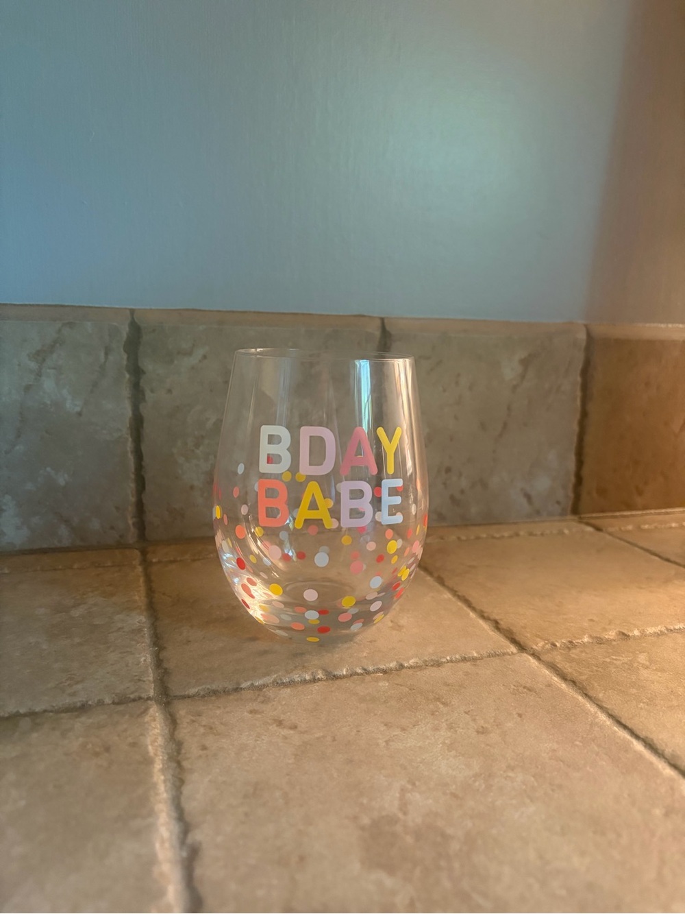 BDAY Babe Glass